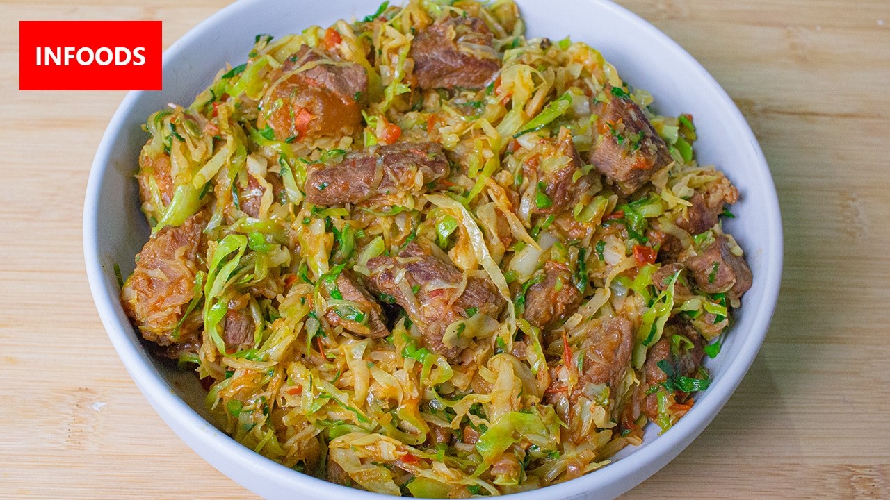 One Pot Cabbage and Beef Recipe | How to Cook Beef with Cabbage | Infoods