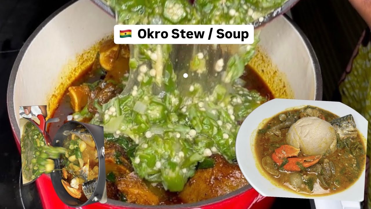 Festive 🇬🇭 Okro Stew Recipes | Delicious Holiday Okro Stew/ Soups | Lovystouch background