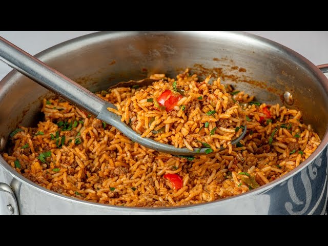 This rice & beef will never let you down background