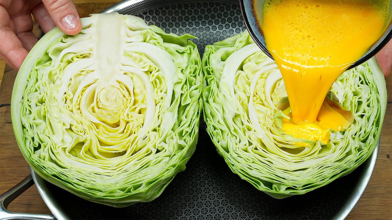 The Most Delicious cabbage Recipe! A simple and quick recipe with cabbage. ASMR