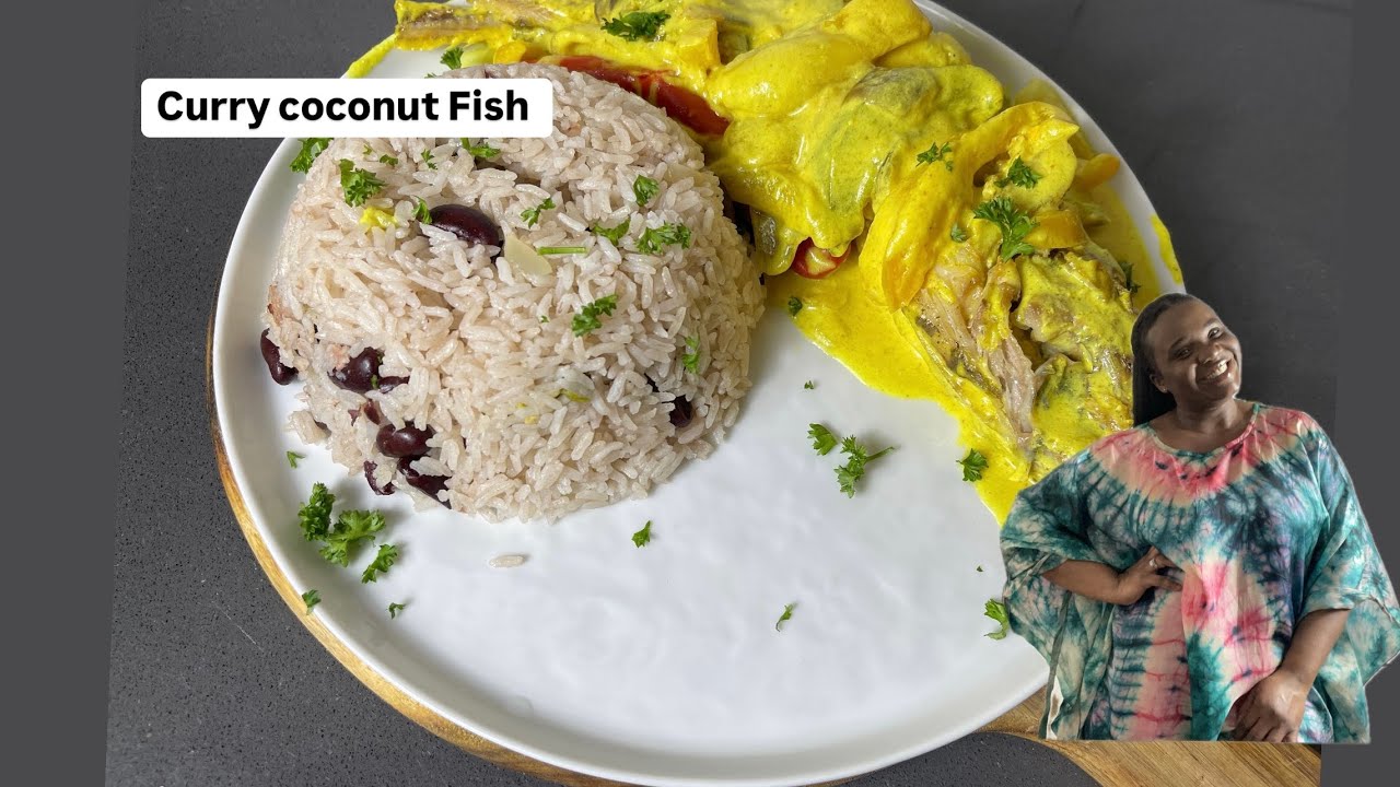 COCONUT CURRY FISH  WITH COCONUT RICE & PEAS | Romantic Dinner At Home | Lovystouch
