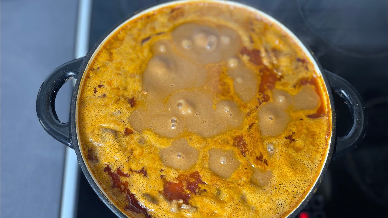 Ghanaian Groundnut soup Recipe | Step By Step | Lovystouch