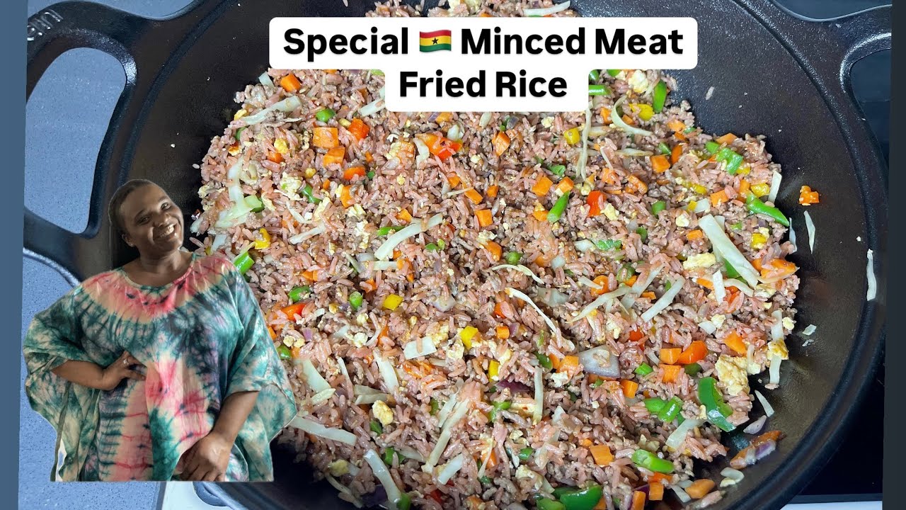 Special Assorted Minced Meat 🇬🇭 Fried Rice | Recipe | Lovystouch