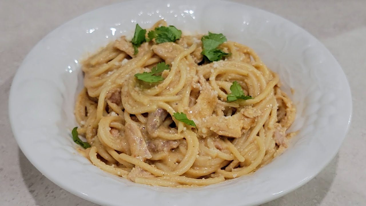 My Homemade One Pot Creamy Chicken Spaghetti Recipe