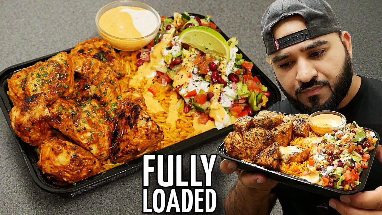 Chicken Tikka with Yellow Rice & Salad | Halal Chef's Chicken and Rice background