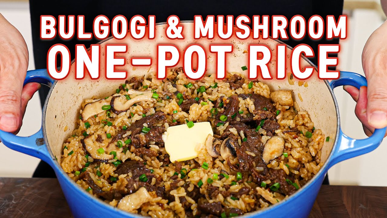 Beef Bulgogi & Mushroom One-Pot Rice That Can Feed Your Whole Family! Bulgogi Sotbap
