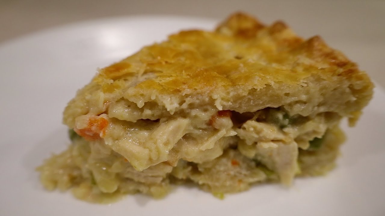 Homemade Chicken Pot Pie recipe. All-butter double crust