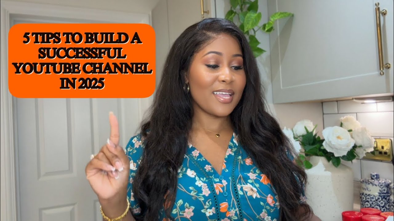 5 TIPS TO BUILD A SUCCESSFUL YOUTUBE CHANNEL IN 2025 background