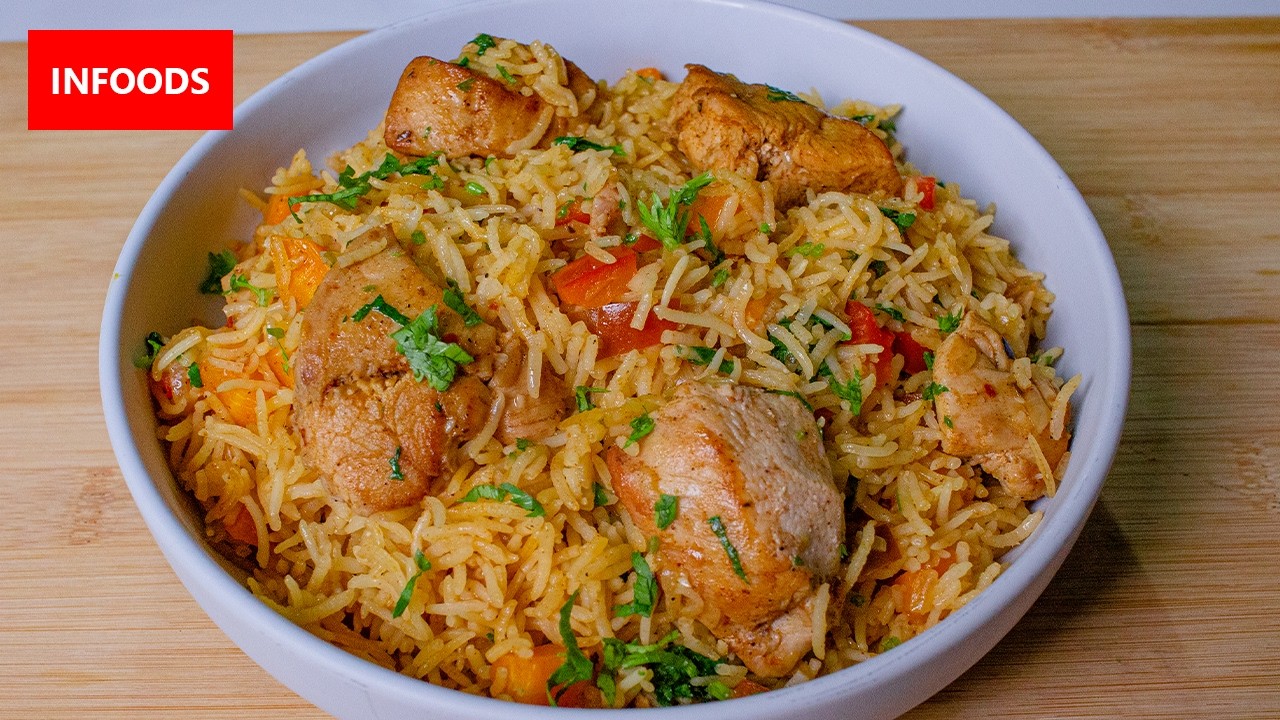 One Pot Peri Peri Chicken and Rice Recipe | How to Cook Chicken and Rice | Infoods