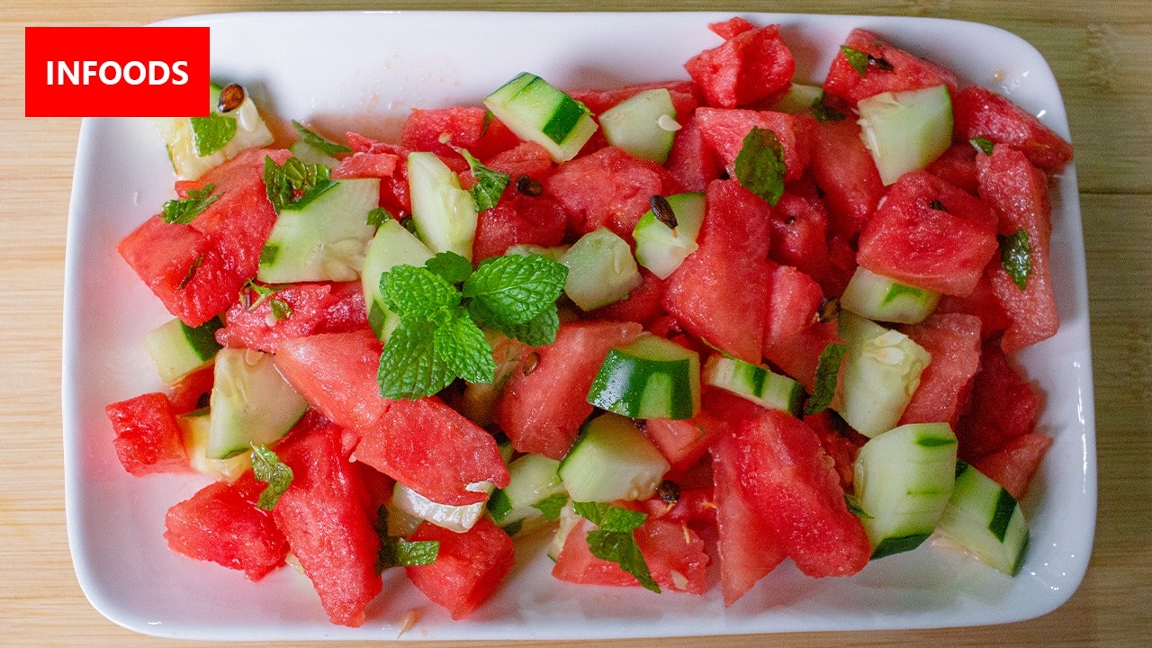 Watermelon Salad | How to Make a Watermelon Salad | Infoods