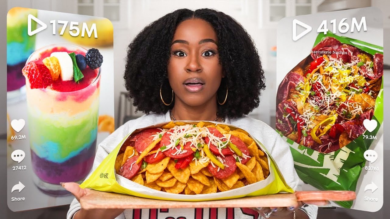 I Tested the MOST VIEWED TikTok SNACK Recipes background