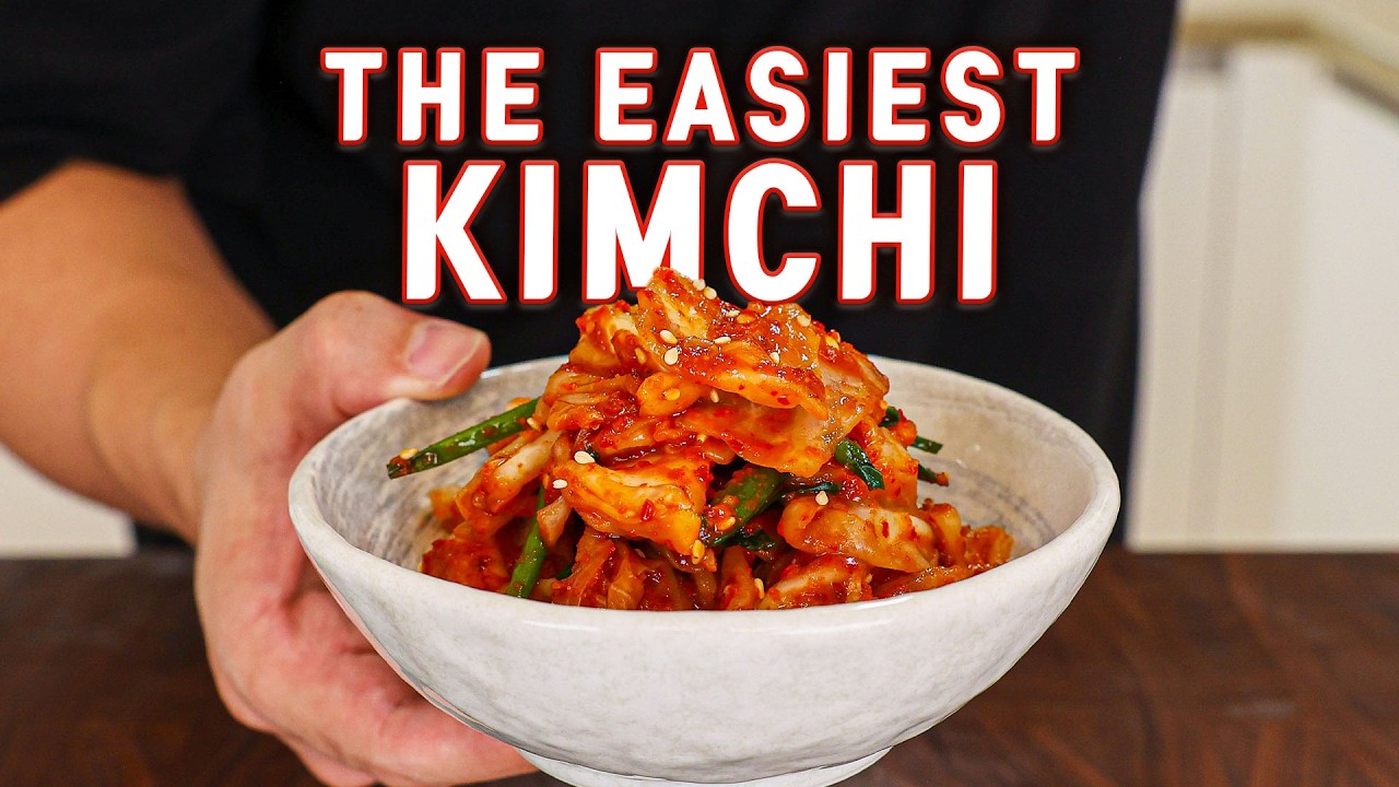 The Easiest SMALL BATCH Kimchi Ever l Green Cabbage Kimchi