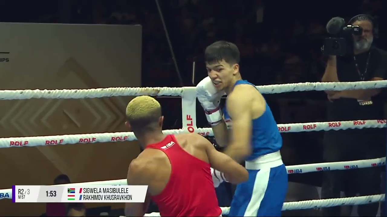 QF 57kg SIGWELA Masibulele 🇿🇦 vs RAKHIMOV Khusravkhon 🇹🇯 | IBA 2025 Men’s WBCHs