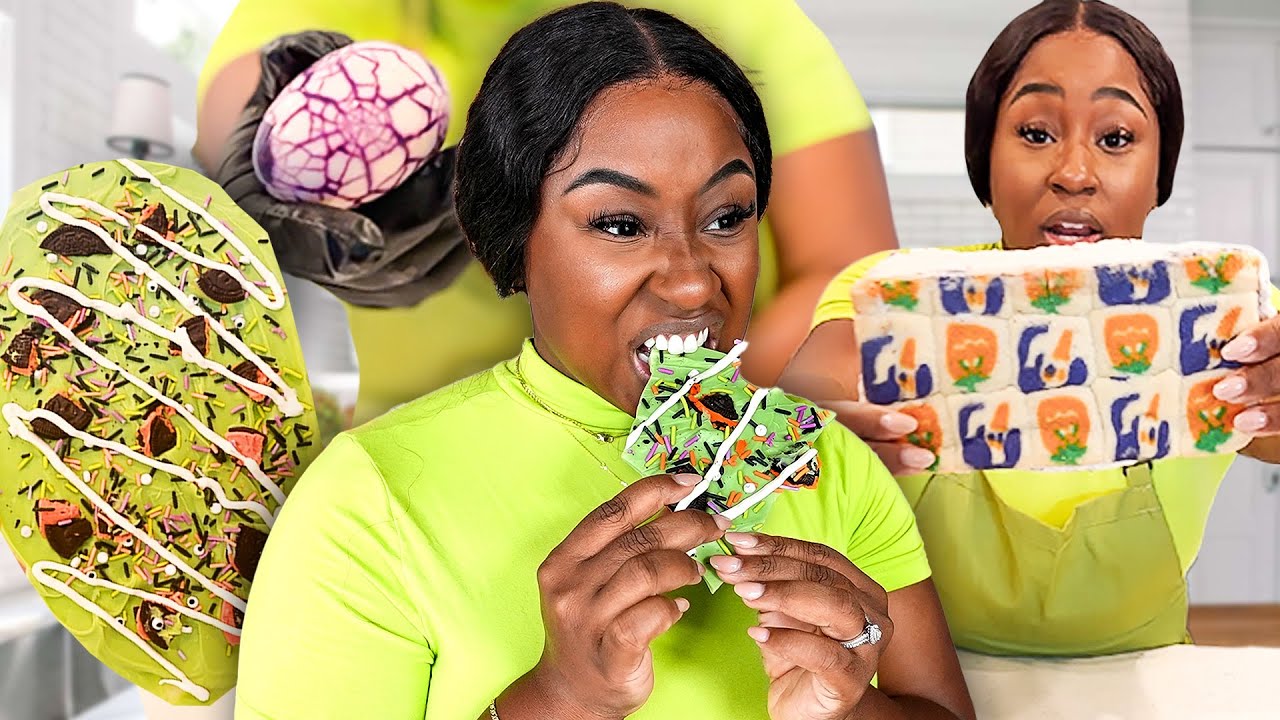 Trying LAST MINUTE EASY Halloween Recipes!