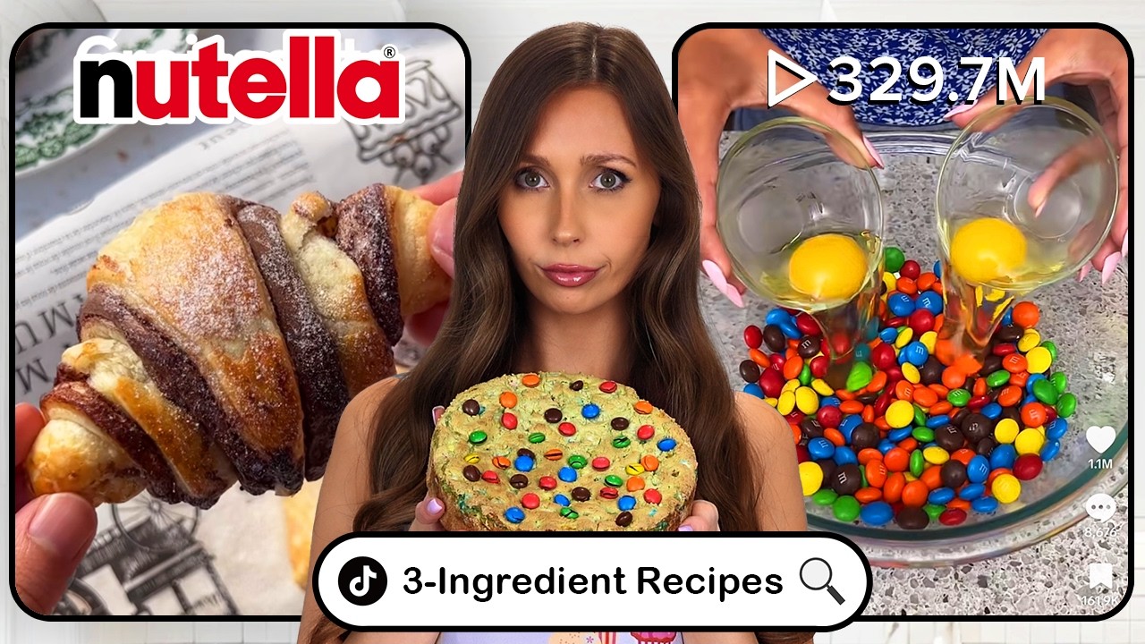 I Tested TikTok's Most VIRAL 3-Ingredient Dessert Recipes