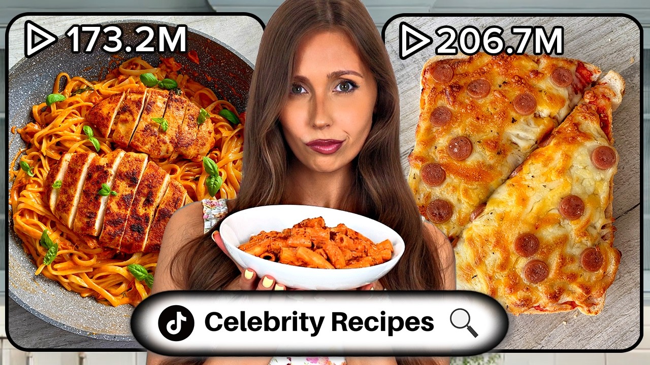 I Tested VIRAL TikTok Celebrity Recipes background