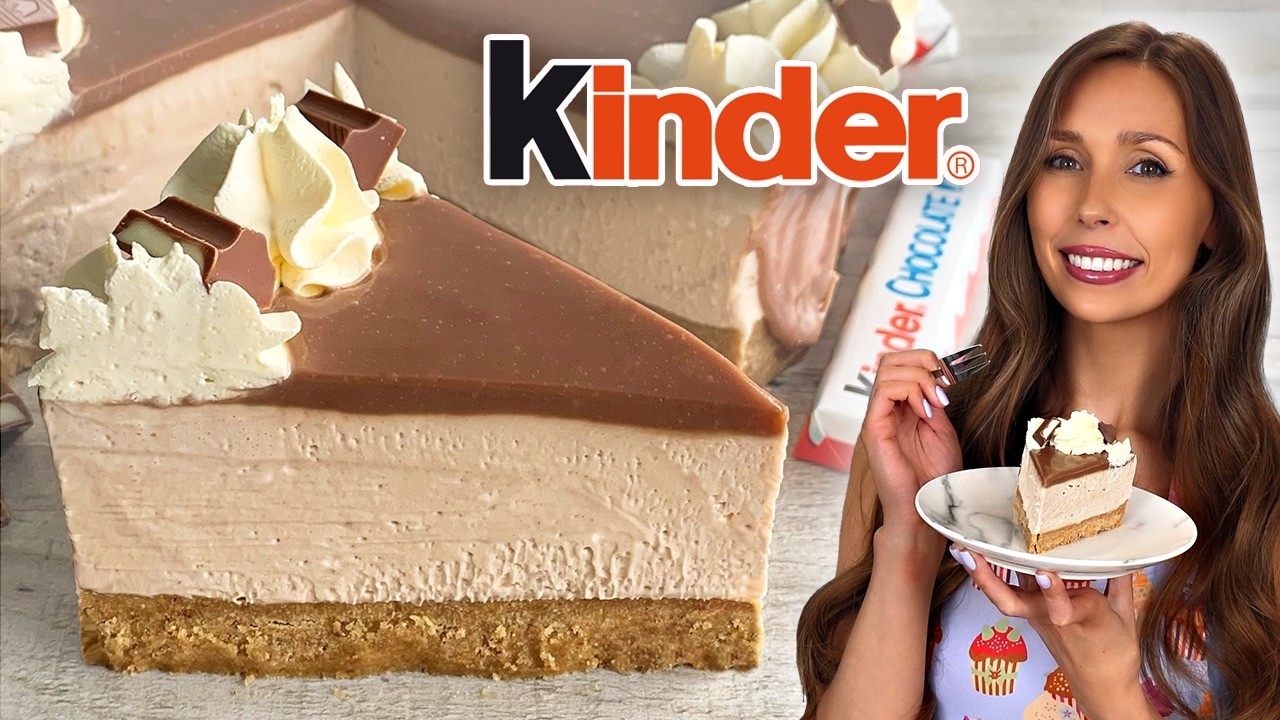How To Make The Best No-Bake Kinder Cheesecake (Easy)