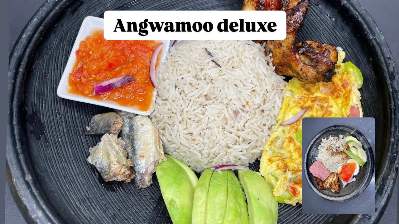 5 ways To Make Angwamoo ~ Braised Rice 🇬🇭 | Easy Ghanaian Rice Dish background