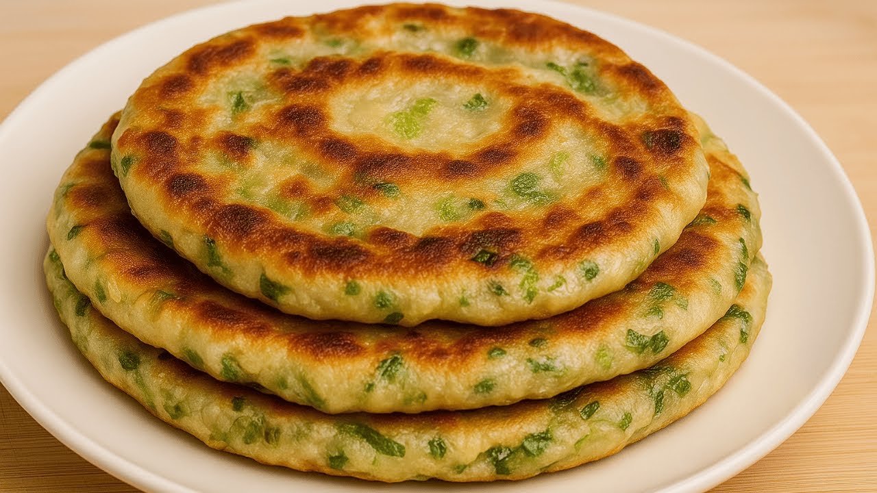 Easy Chinese Scallion Pancakes + Dipping Sauce