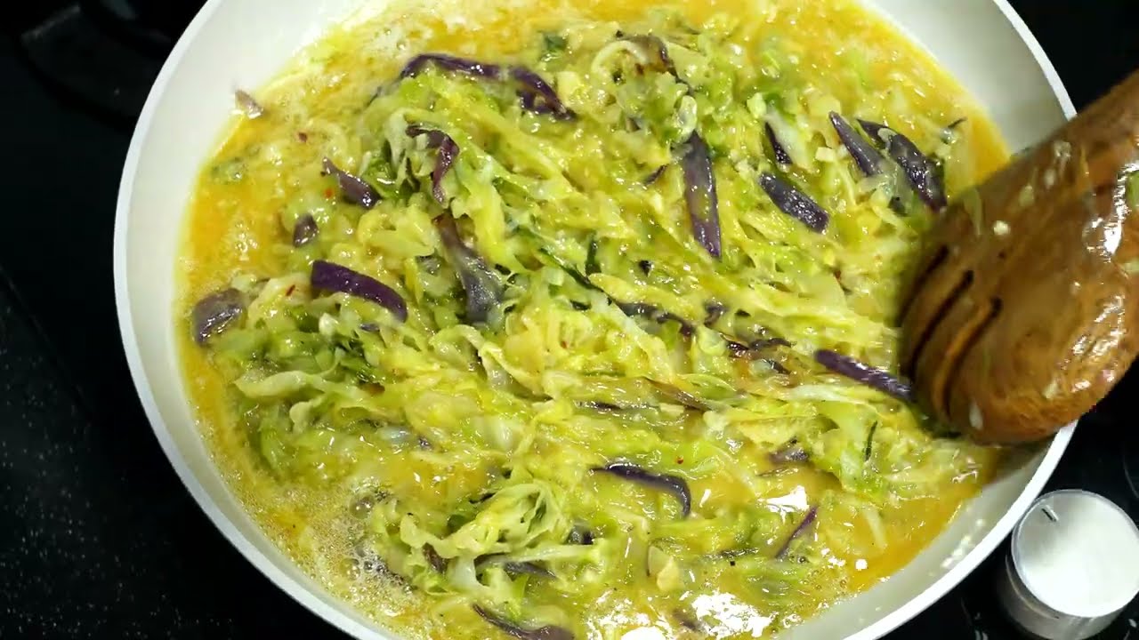Cabbage tastes better than meat. Why didn't I know this cabbage recipe? ASMR