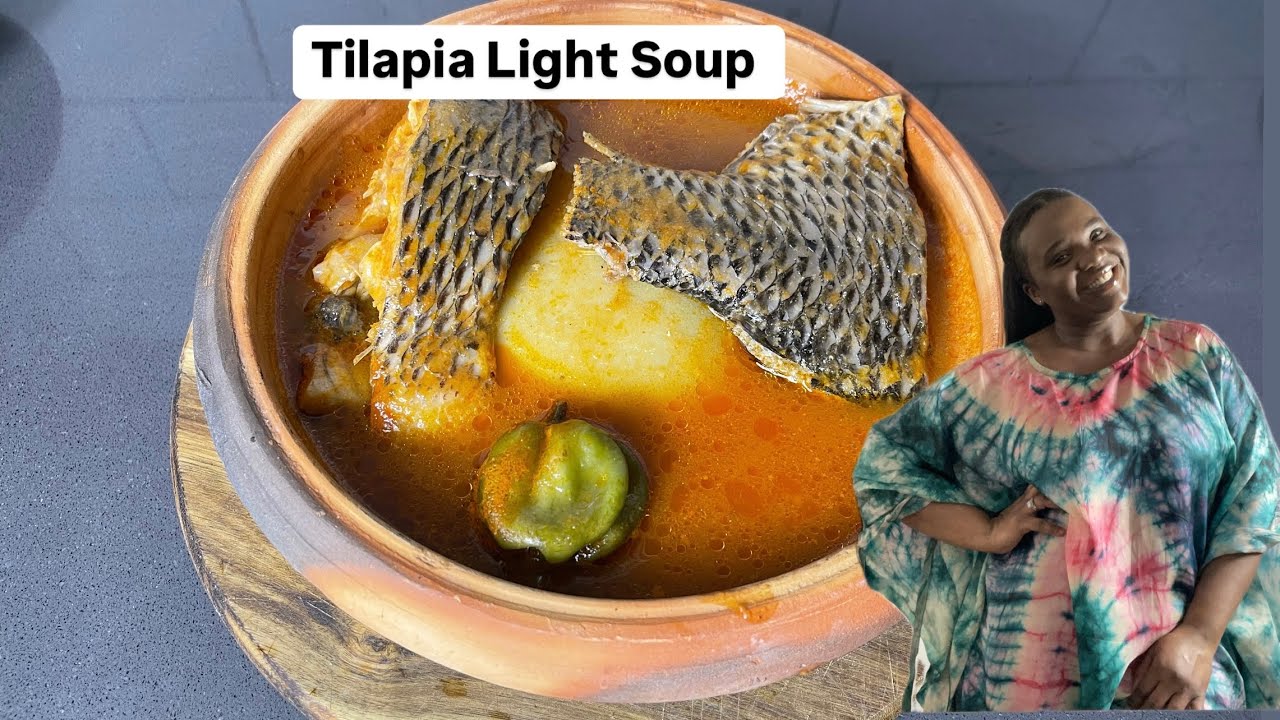 Make The Best 🇬🇭 Tilapia Fish Light Soup | Recipe | Step By Step | Recipe | Lovystouch