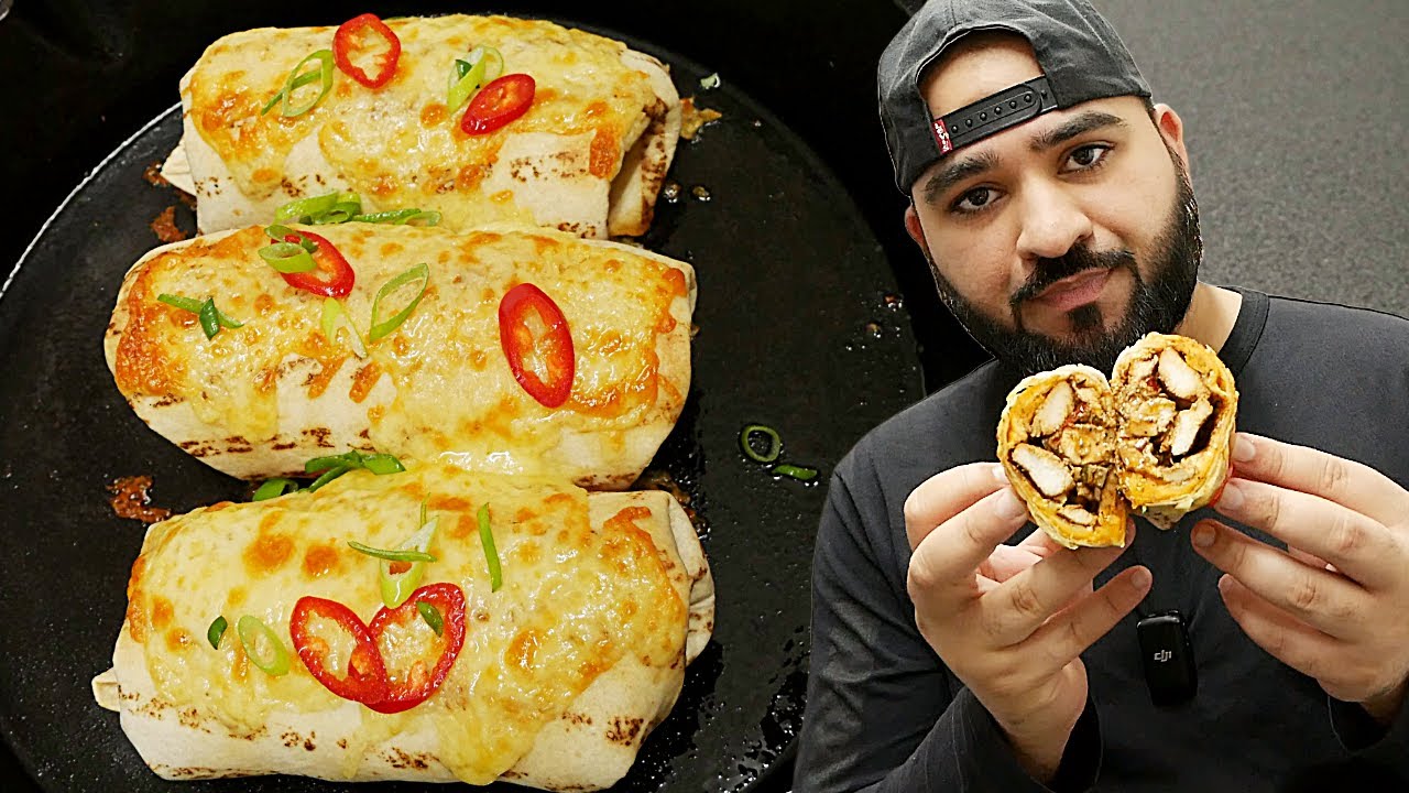 THE BEST CHICKEN & CHEESE WRAPS