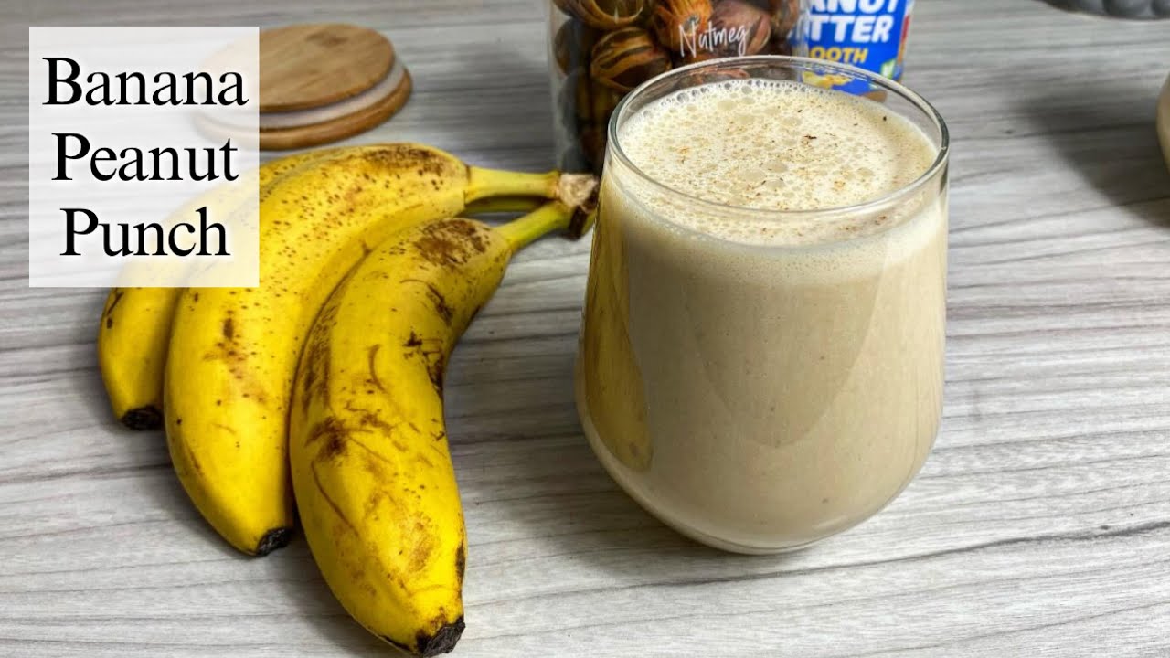 Banana peanut punch, the drink of Champions😉