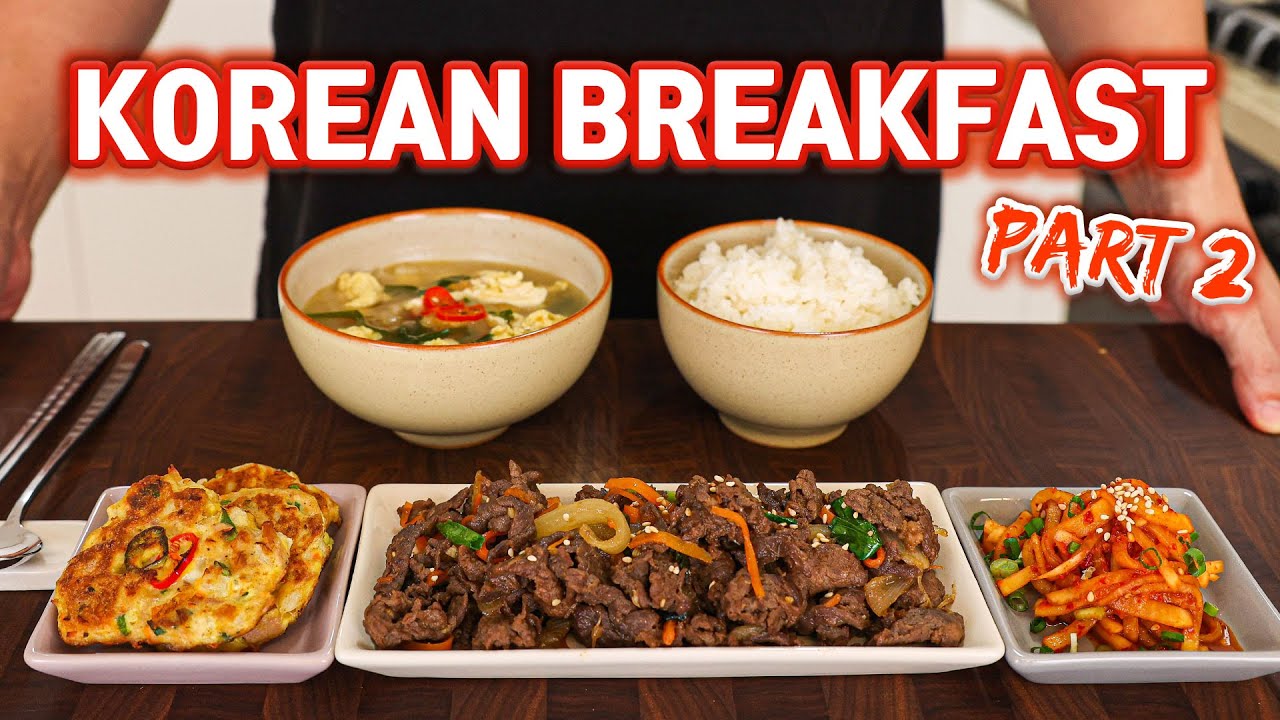 How a Korean Chef Makes Breakfast For His Wife! PART 2.