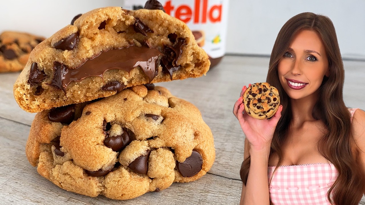The Best Nutella New York Cookies background