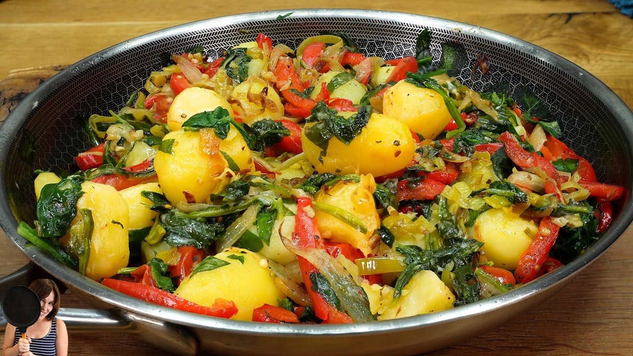 I cook potatoes like this every weekend! Simple and delicious recipe with potatoes! ASMR