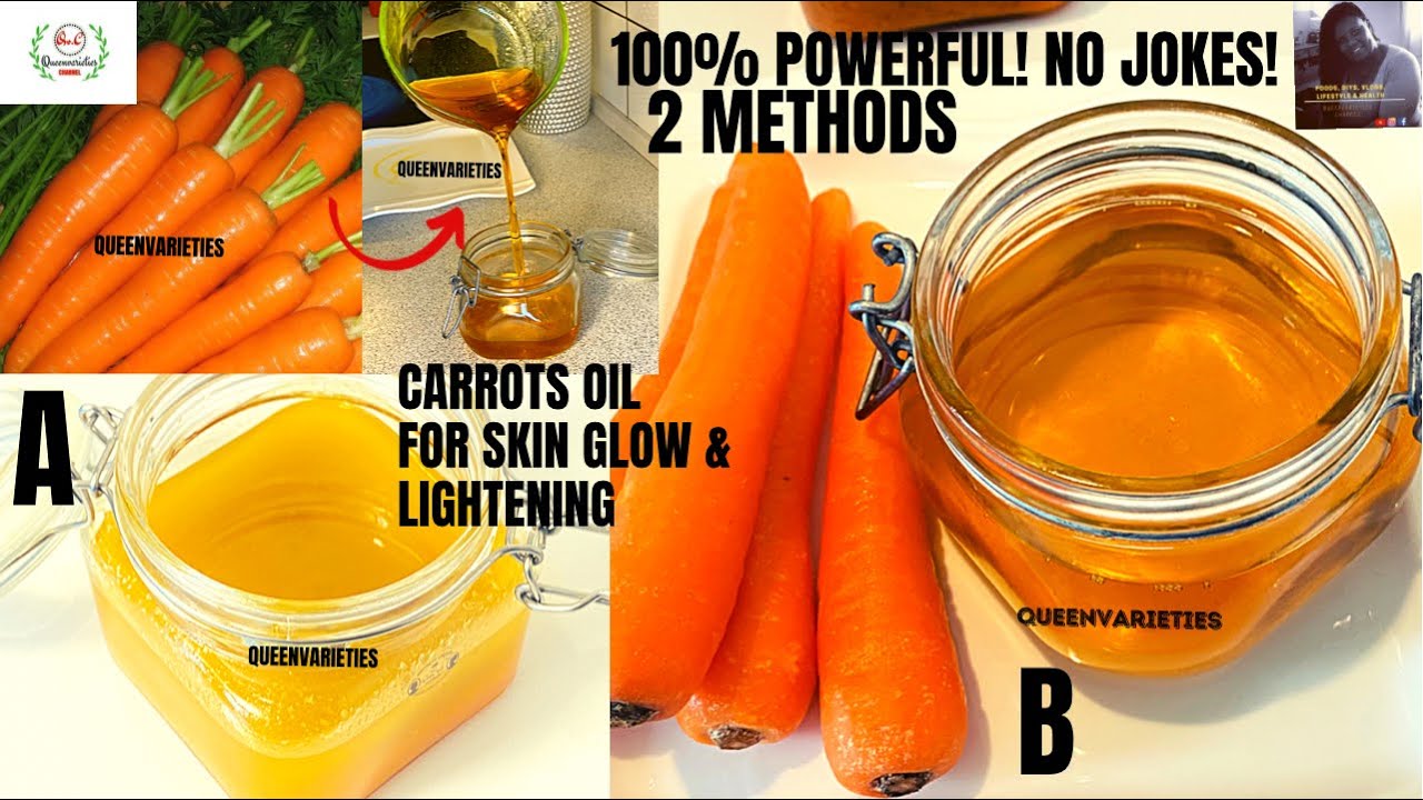 Carrot Oil For Skin Lightening | (2 METHODS): How To Make Carrot Oil For Skin Lightening/Hair Growth background
