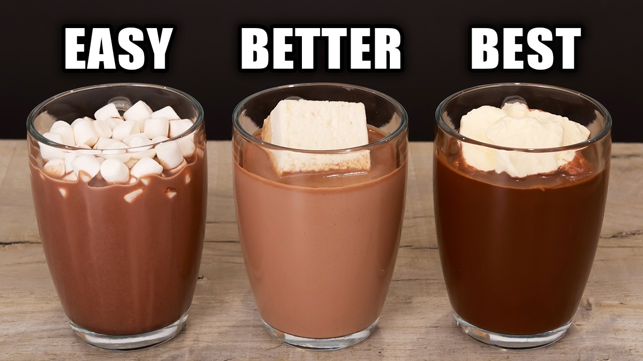 The Best Hot Chocolate Ever | 3 Levels: Easy to Expert background