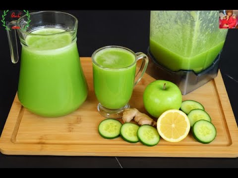 Cucumber Apple Ginger Lemon Drink | Belly Fat Burning Drink for Weight Loss