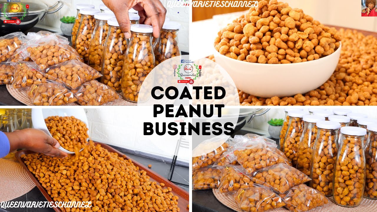 How To Make COMMERCIAL COATED PEANUTS RECIPE | COATED PEANUT BURGER!