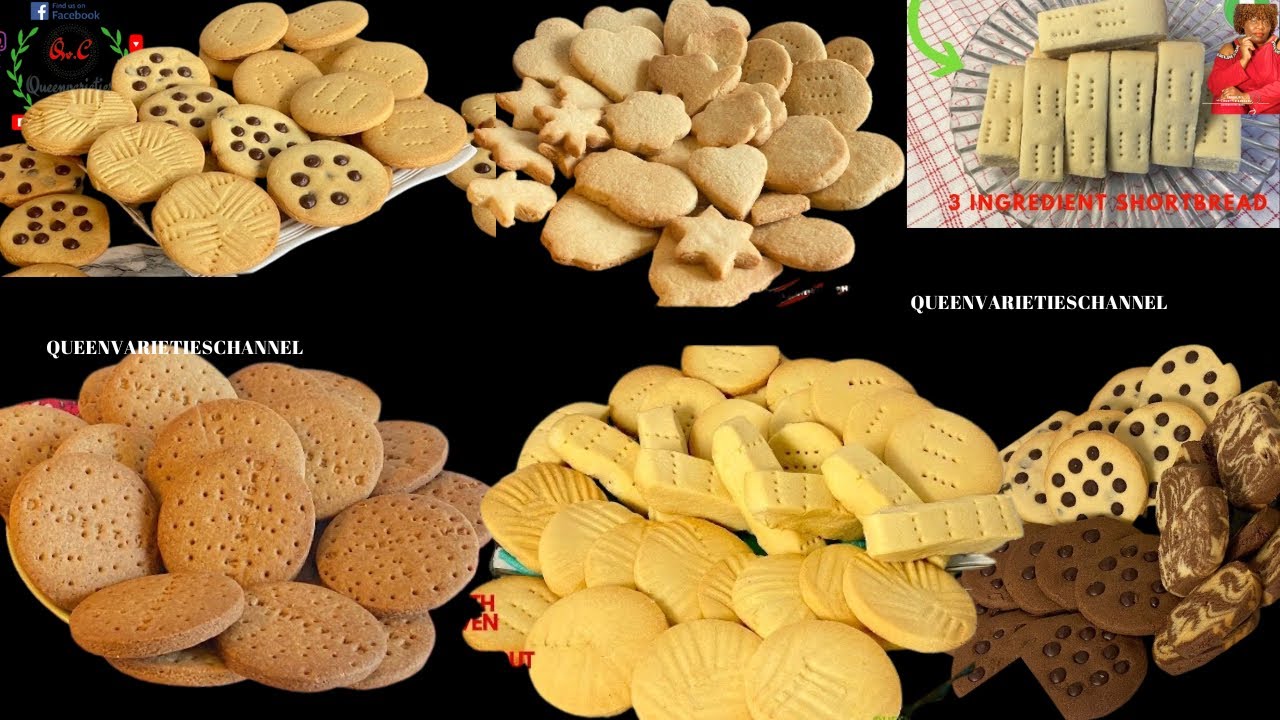 ✅ 6 Simple BISCUIT/Cookies Recipes Without Oven & Oven Baked!