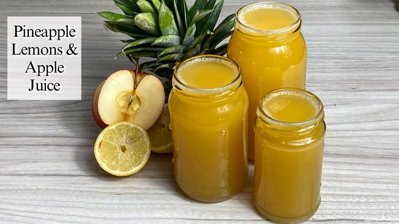 Pineapple Lemons & Apple Juice drink