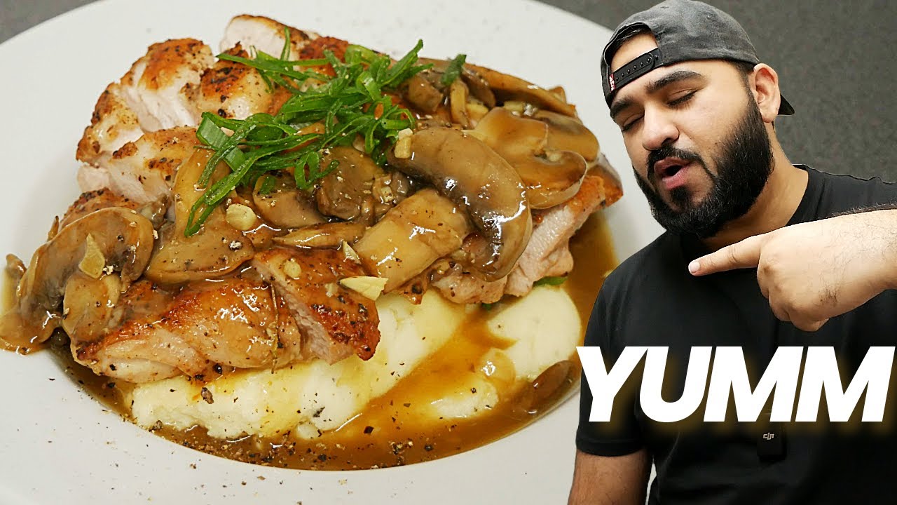 Perfect Mushroom Chicken with Creamy Mash | Quick & Easy Family Dinner background