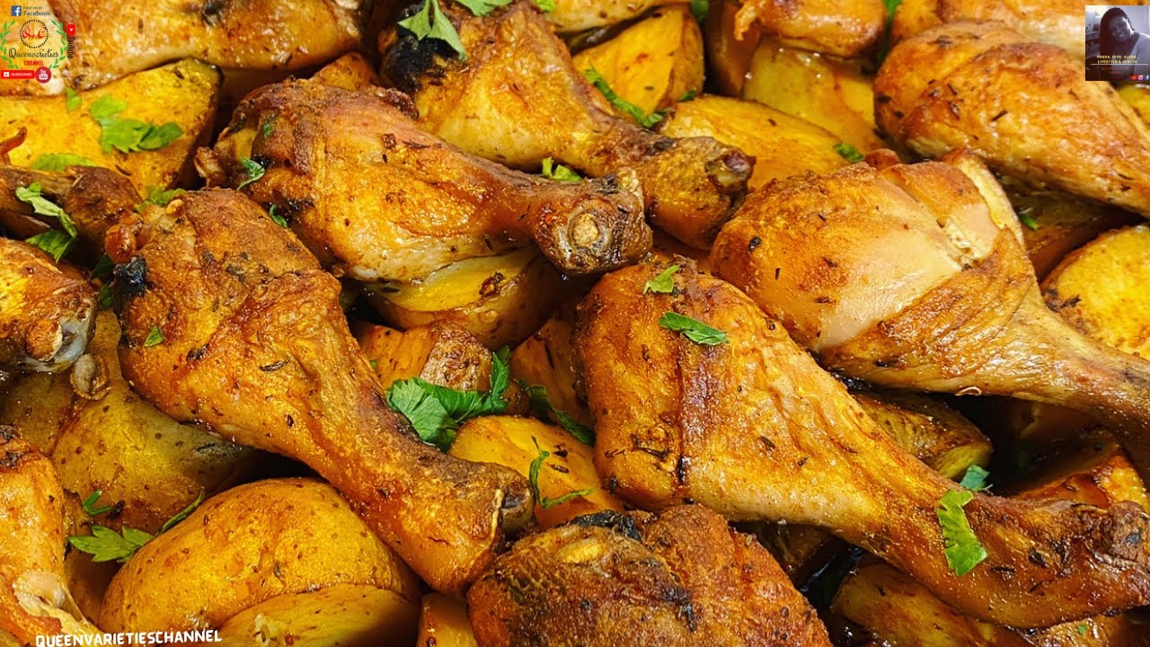 BEST EVER Baked Chicken Drumsticks With Potatoes | Oven Baked CHICKEN & Potatoes.