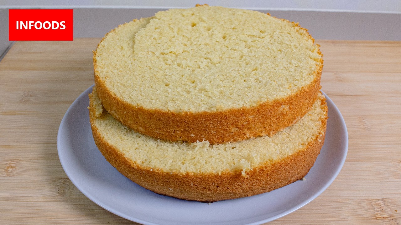 Sponge Cake Recipe | How to Bake a Simple Cake | Infoods