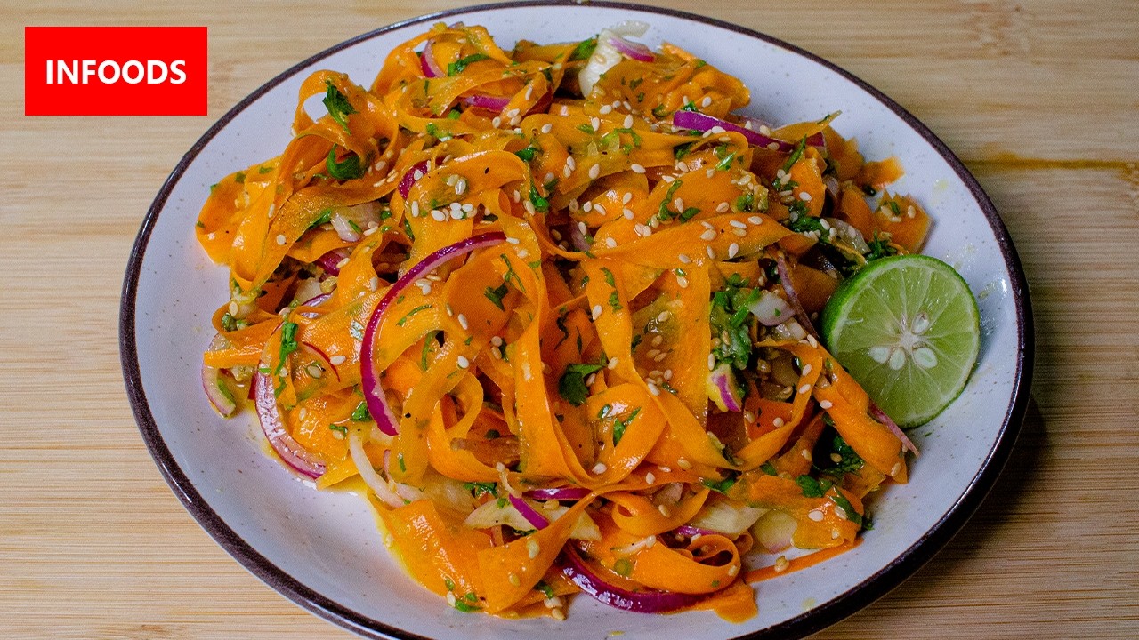 Carrot Salad Recipe | Simple Carrot Salad Recipe | Infoods