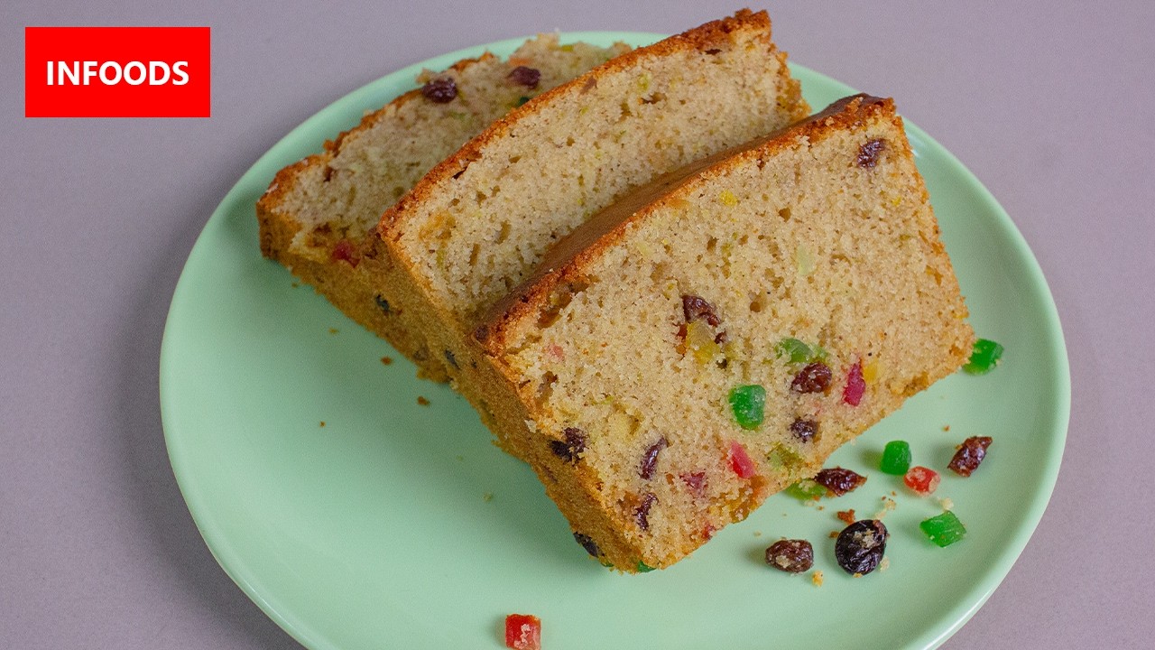 Mixed Fruit Cake Recipe | How to Bake a Fruit Cake | Infoods