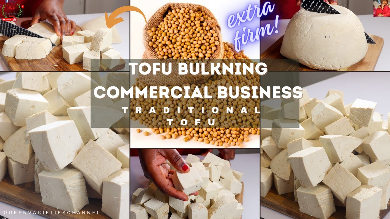 How To Make Tofu For Business | TRADITIONAL TOFU RECIPE! Nigerian Wara Recipe background