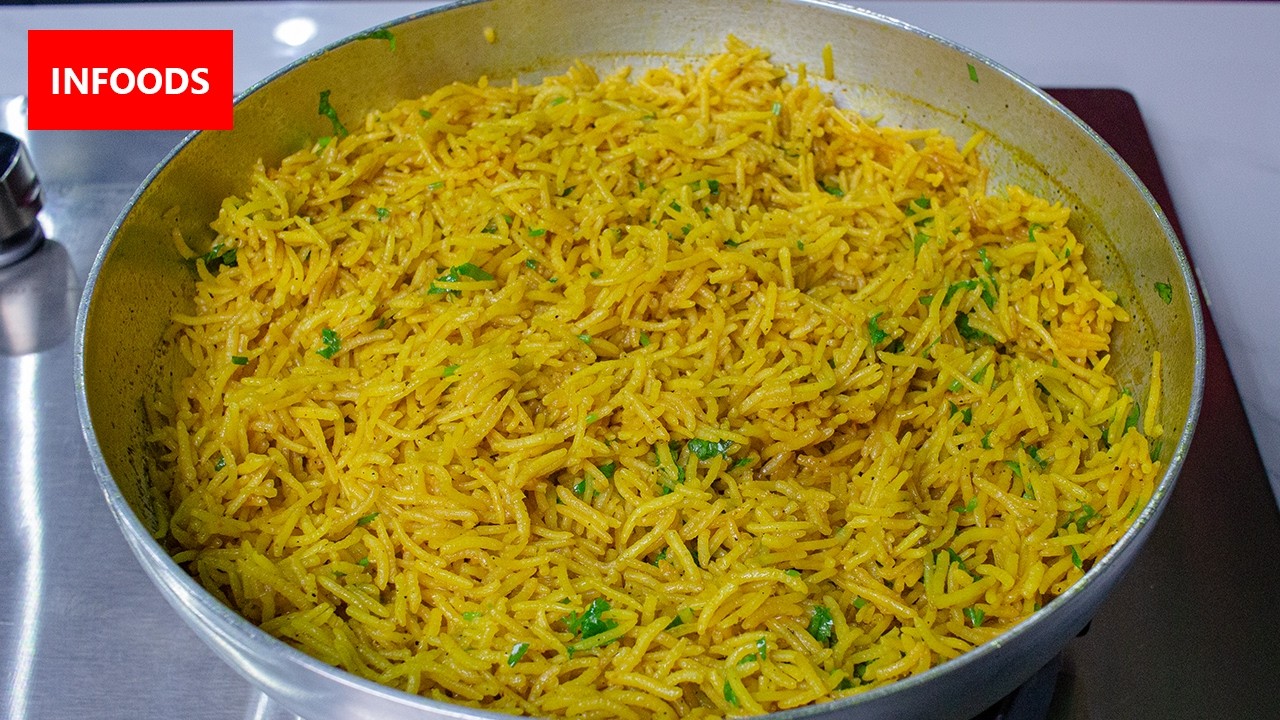 Yellow Basmati Rice Recipe | How to Make Yellow Basmati Rice | Infoods