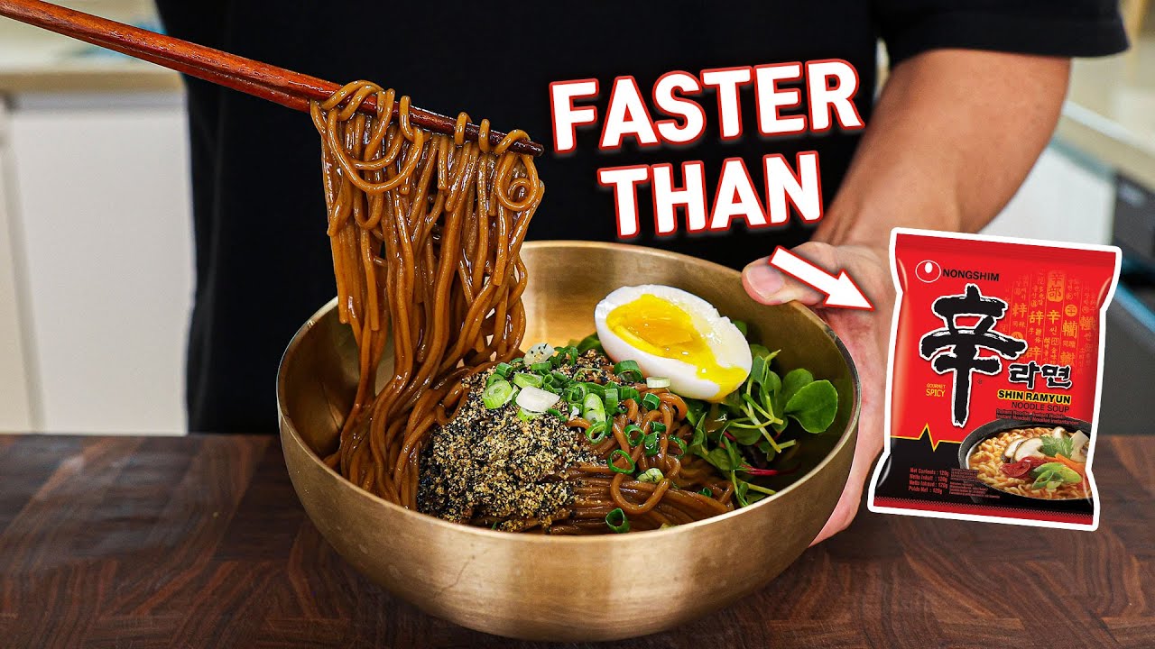 Forget About Instant Ramen And Make This Instead l Korean Soy Sauce Noodles With Perilla oil