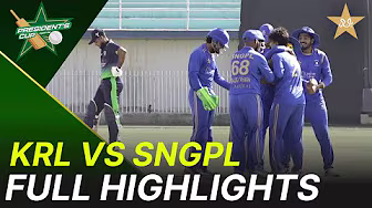 Full Highlights | KRL vs SNGPL - President's Cup Grade I 2025-26 | PCB | M2V1K