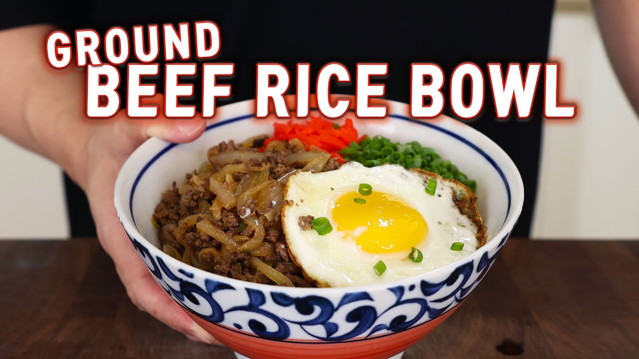 Got Ground Beef? Try This 15-Minute Beef Rice Bowl That Will Change Your LIFE! l Ground Beef Gyudon
