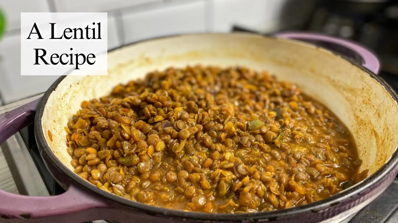 How to make the BEST lentils recipe background