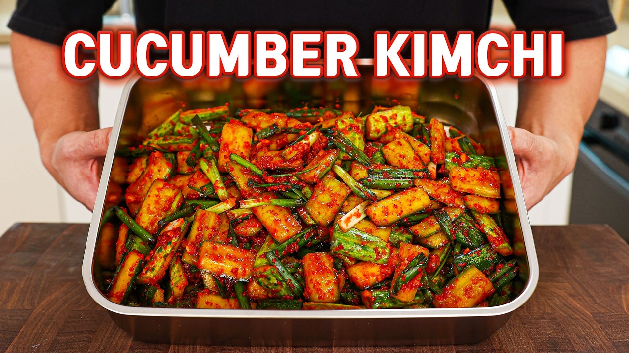 Trust Me This Is The Easiest Kimchi Of All Time l Cucumber Kimchi (Oi Kimchi)
