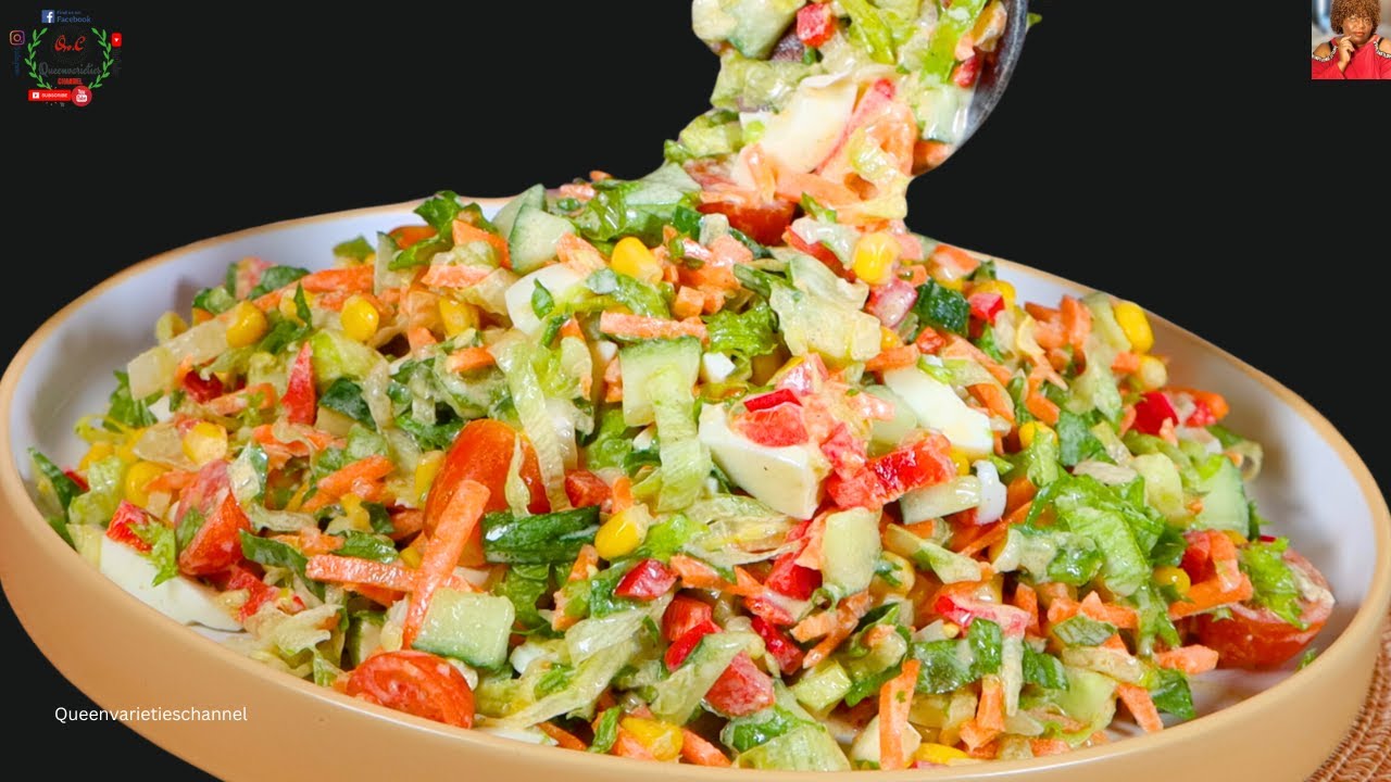 Eat this salad for dinner every day! Lose 10kg belly fat! | WEIGHTLOSS SALAD RECIPE FOR DINNER.