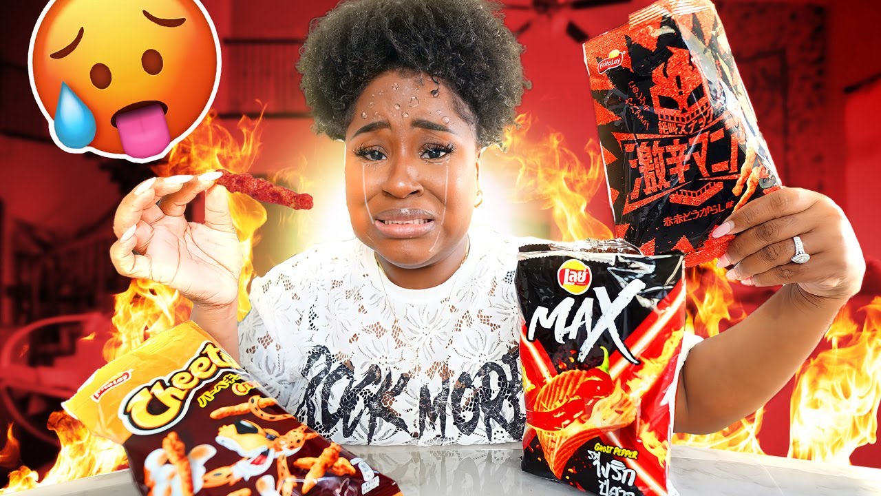 Eating RARE SPICY Snacks Around The WORLD!